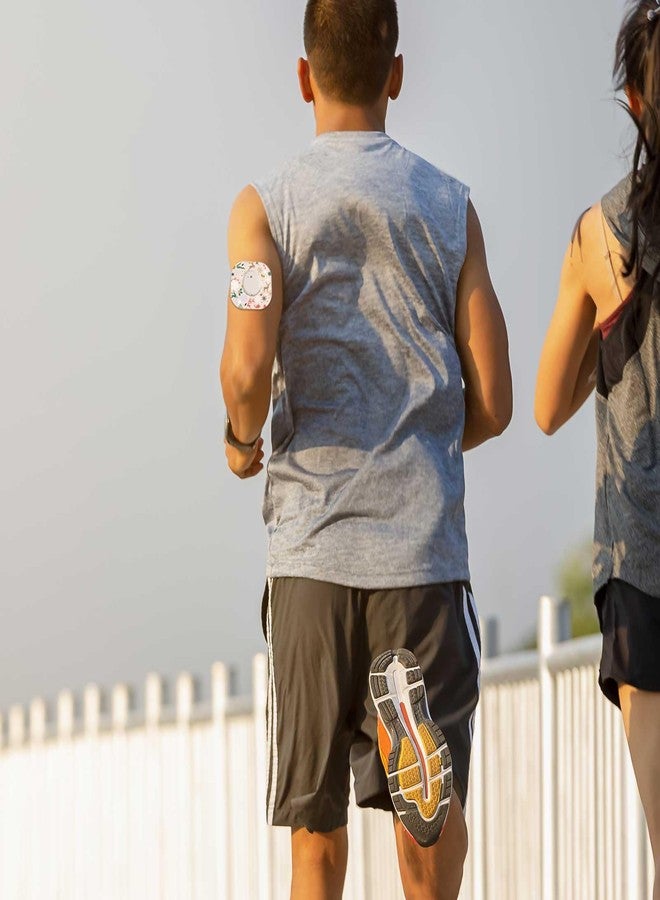 XIHIRCD 25pcs Adhesive Over Patches for Dexcom G7, Christmas Waterproof CGM Sensor Cover Tapes, Non-Woven Fabric Reindeer Christmas Tree Sensor Sticker, Blood Sugar Monitor Overpatches for Dexcom Accessories - Image 5